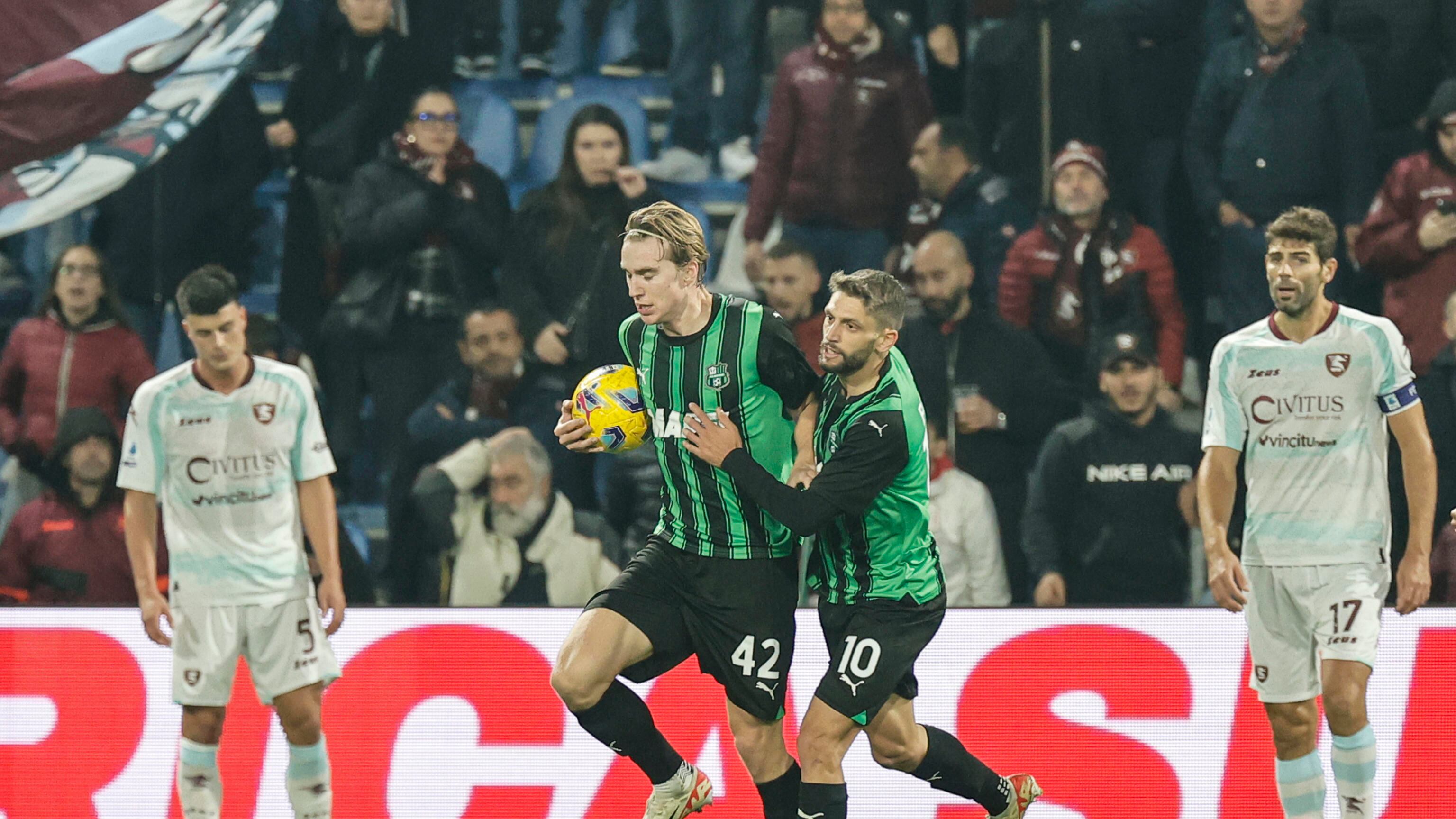 Sassuolo-Salernitana, tanti gol ma un pareggio che non accontenta nessuno