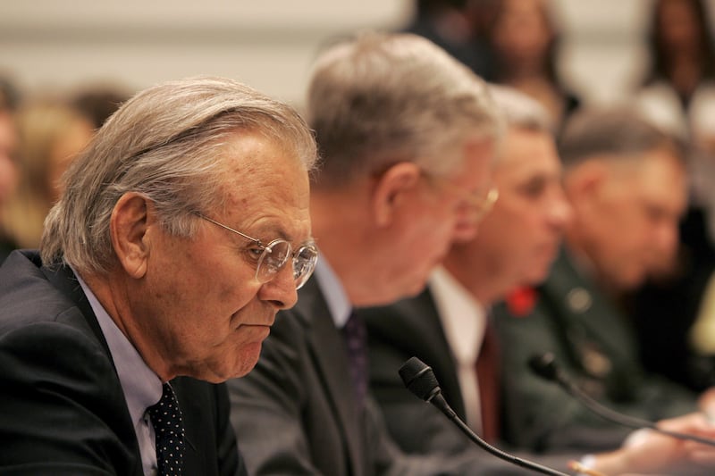 Donald Rumsfeld Tillman Congresso