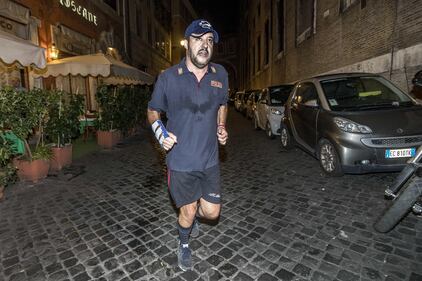Salvini fa jogging prima del Cdm  4