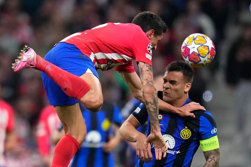 Savic Lautaro Martinez Atletico Madrid Inter