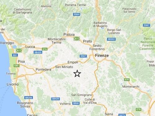 Paura vicino a Firenze: scossa di magnitudo 3.9
