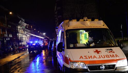 Crolla una palazzina a Torino, le immagini dell'incidente 6