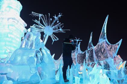 Le sculture di ghiaccio e neve al Festival internazionale in Cina 12