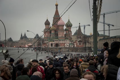 Mosca, migliaia in piazza per Nemtsov 4