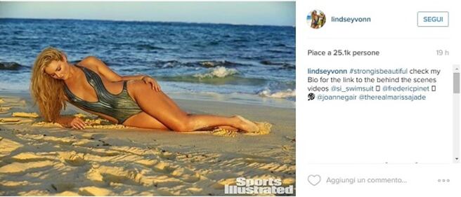 Lindsey Vonn nuda per Sports Illustrated. Foto 4