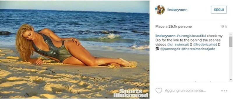 Lindsey Vonn nuda per Sports Illustrated. Foto 4