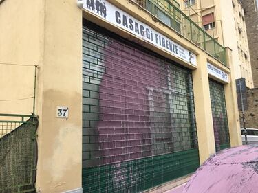 Imbrattata la sede di Casaggì a Firenze 5