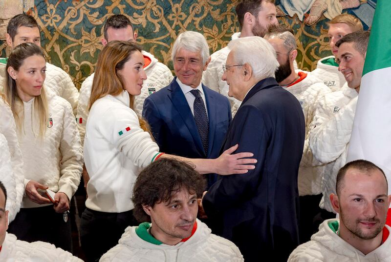 Qurinale, Mattarella con gli atleti in partenza per i Giochi Olimpici 1