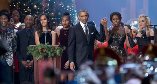 Gli Obama al concerto di Natale 16