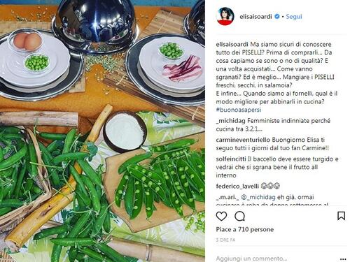 Dopo le camicie, i consigli in cucina delle Isoardi su Instagram
