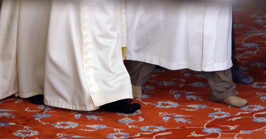 Il Papa nella Moschea blu di Istanbul 5