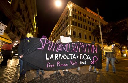 Manifestazione contro Putin per le Pussy Riot 2