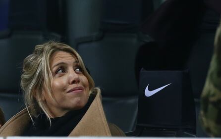 Inter-Sampdoria vista da Icardi e Wanda Nara: sorridenti e felici a bordo campo 5