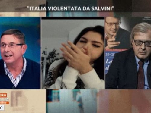 "Stupro? Parla di caz..". L'ira di Sgarbi sulla Nappi dopo l'attacco a Salvini