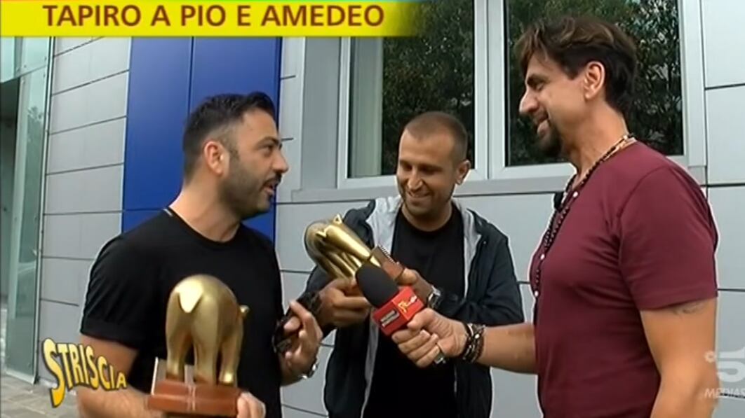 Tapiro d’oro per Pio e Amedeo: "Gli spettacoli sono uguali ai precedenti"