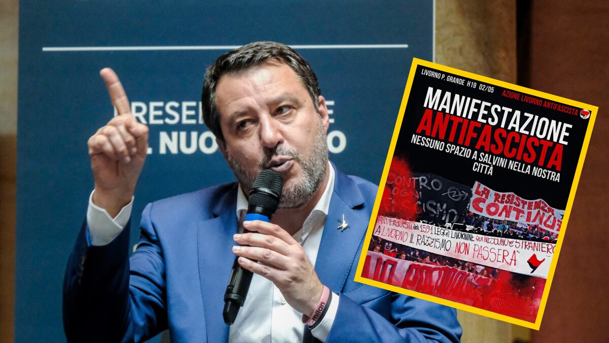 La violenza degli antagonisti: a Livorno vogliono imbavagliare Salvini