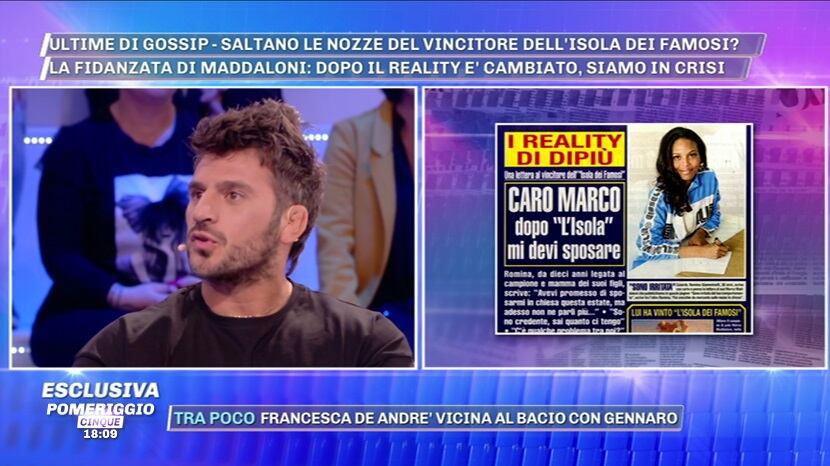 Marco Maddaloni replica a Romina: "Ti sposo"