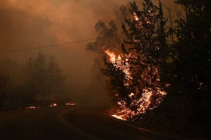 Incendio in Grecia