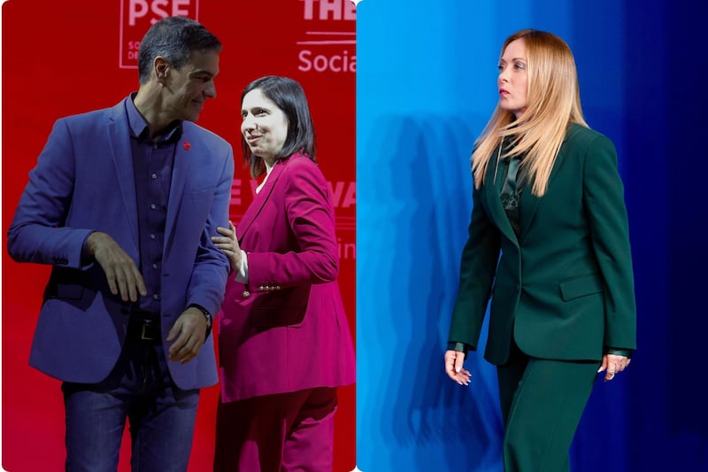 La sinistra italiana fa quadrato attorno al “compagno” Sanchez e attacca Meloni: “Procurato allarme”