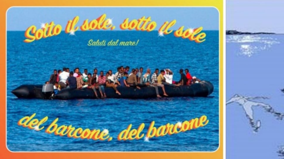 Le cartoline coi migranti morti. La campagna choc contro Salvini