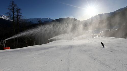 La preparazione delle piste di Krasnaya Polyana per i Giochi di Sochi 4