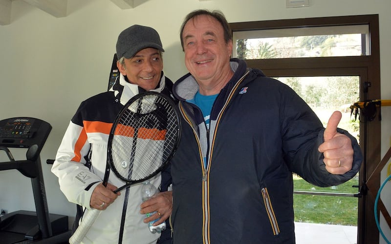 Fiorello gioca a tennis a Bordighera ed è subito show 2