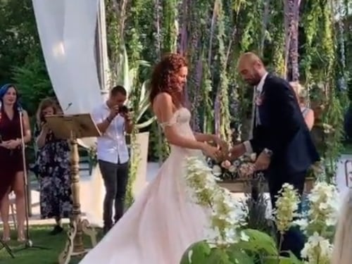 Paola Turani ha detto sì e ha sposato Riccardo Serpellini