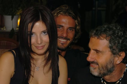 Selvaggia Lucarelli e Laerte Pappalardo insieme a Adriano Pappalardo (2005)