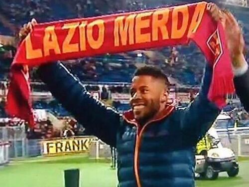 "Lazio M....", l'esordio con gaffe del brasiliano giallorosso Bastos