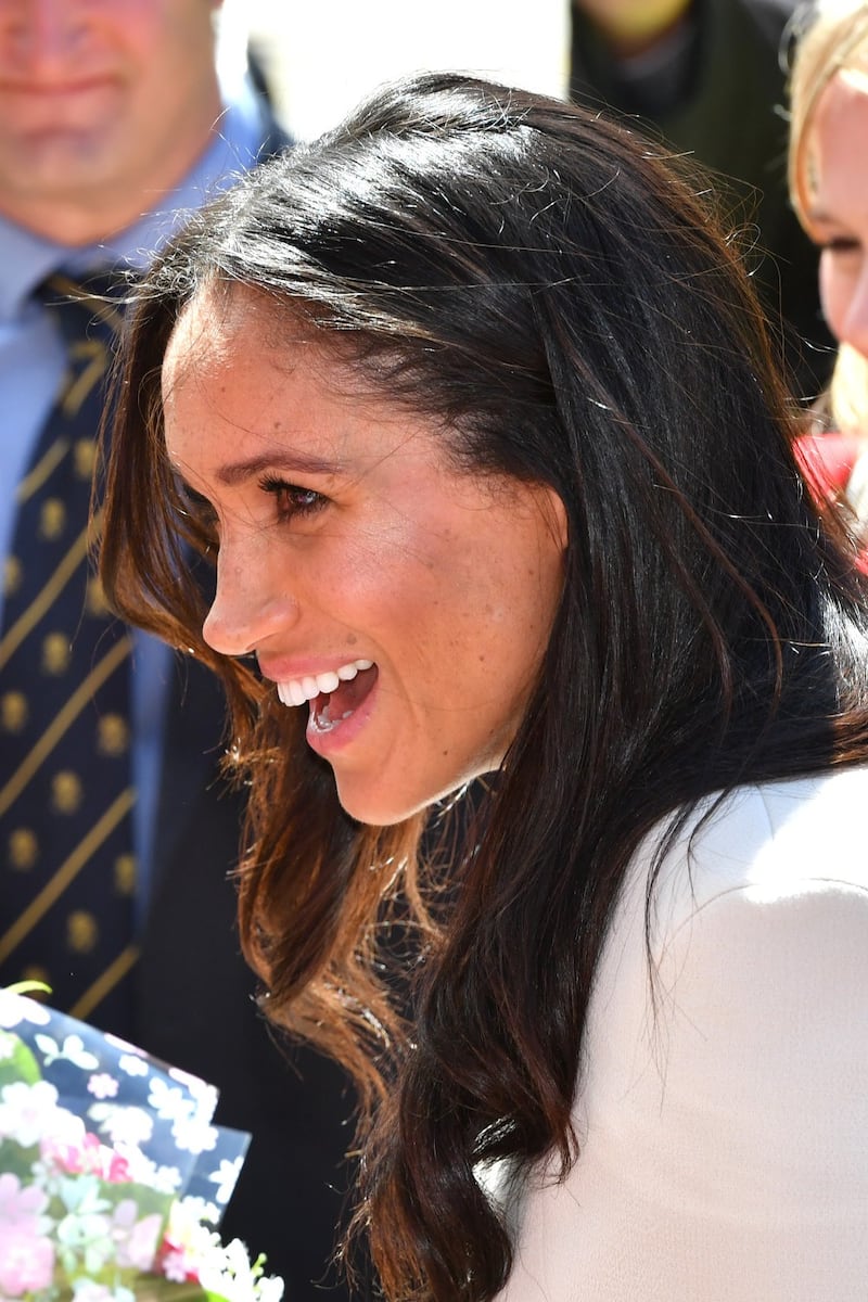 Meghan Markle raggiante con la Regina 2