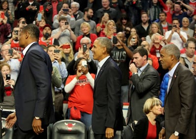 E Obama va alla partita dei Bulls 2