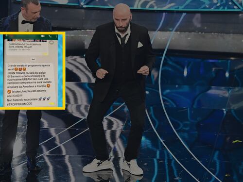 "Grande serata...". Spunta un messaggio sospetto sul caso delle scarpe di John Travolta