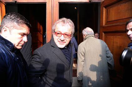 Grande folla al funerale di Moratti 11