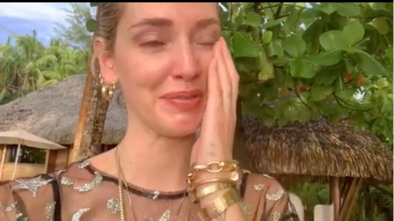 Chiara Ferragni piange per il suo film