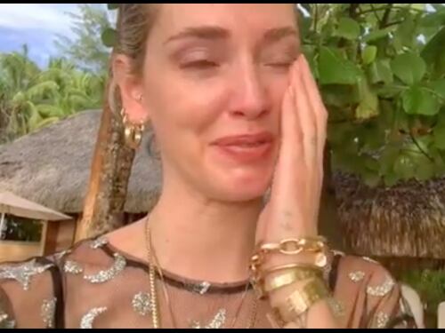 Chiara Ferragni piange per il suo film