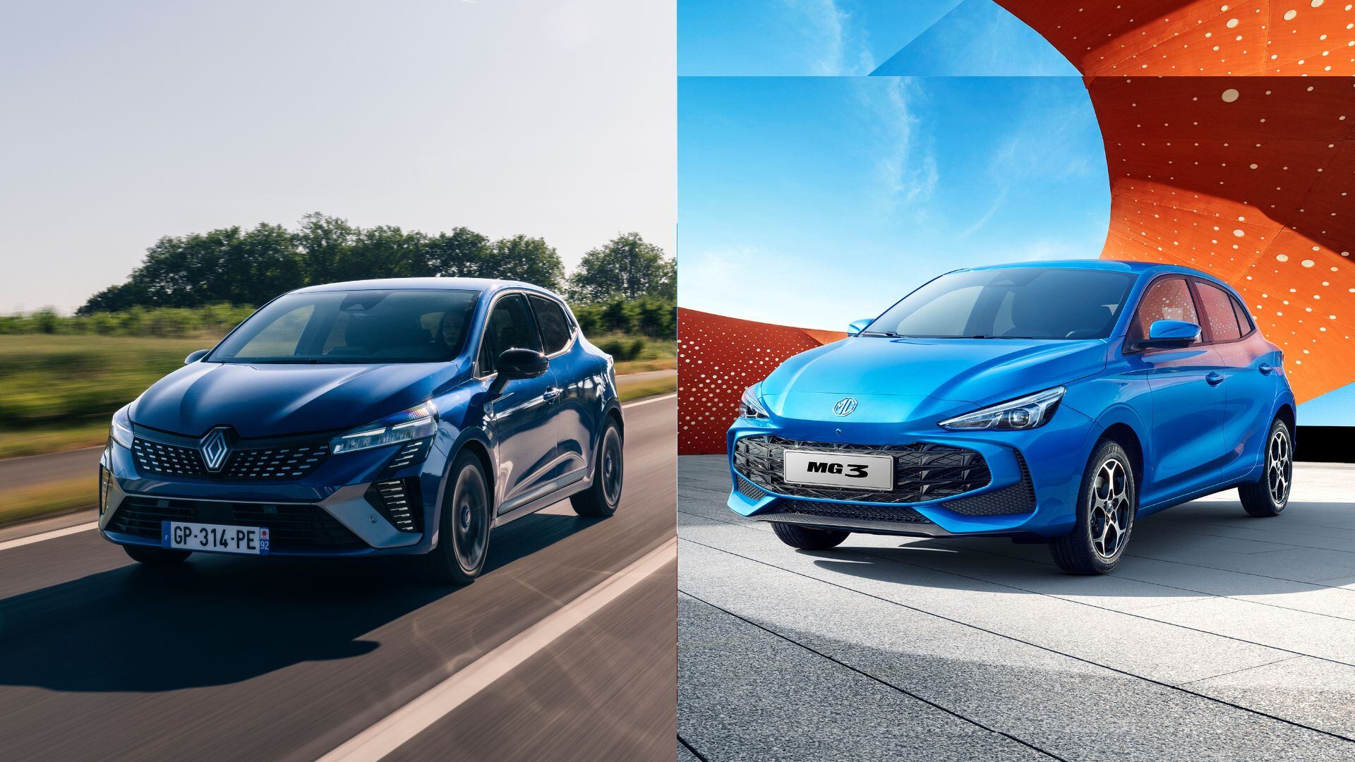Renault Clio E-Tech vs MG3 Hybrid+: confronto tra citycar ibride parsimoniose