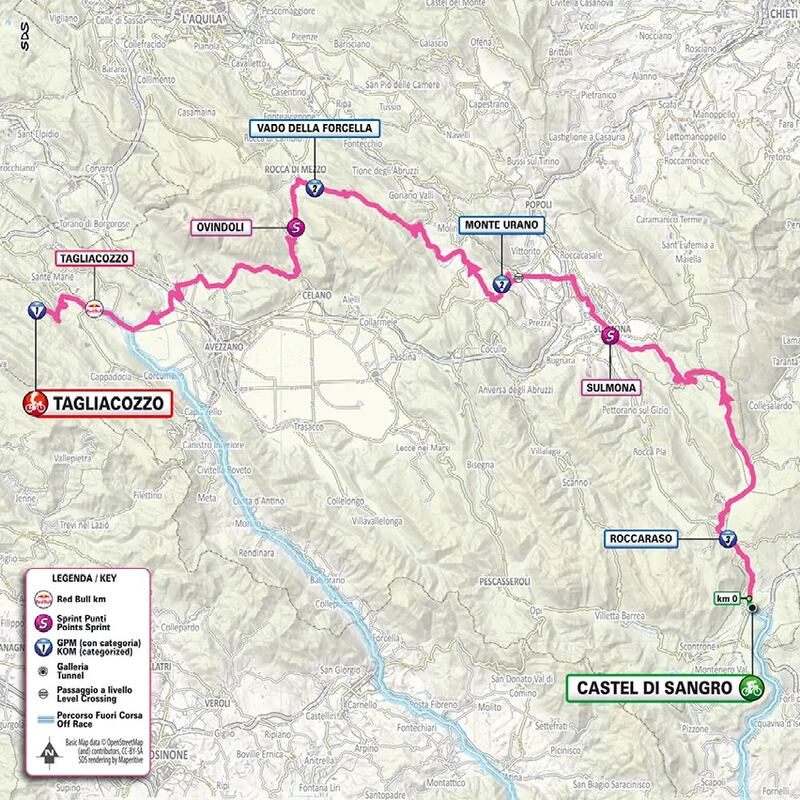 Giro 2025 tappa 7 planimetria