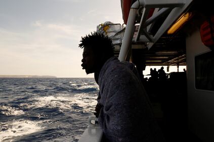 Sulla nave Phoenix della ong Moas 14