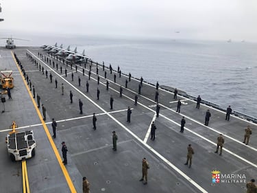 Appontaggio degli F-35 su Nave Cavour 5