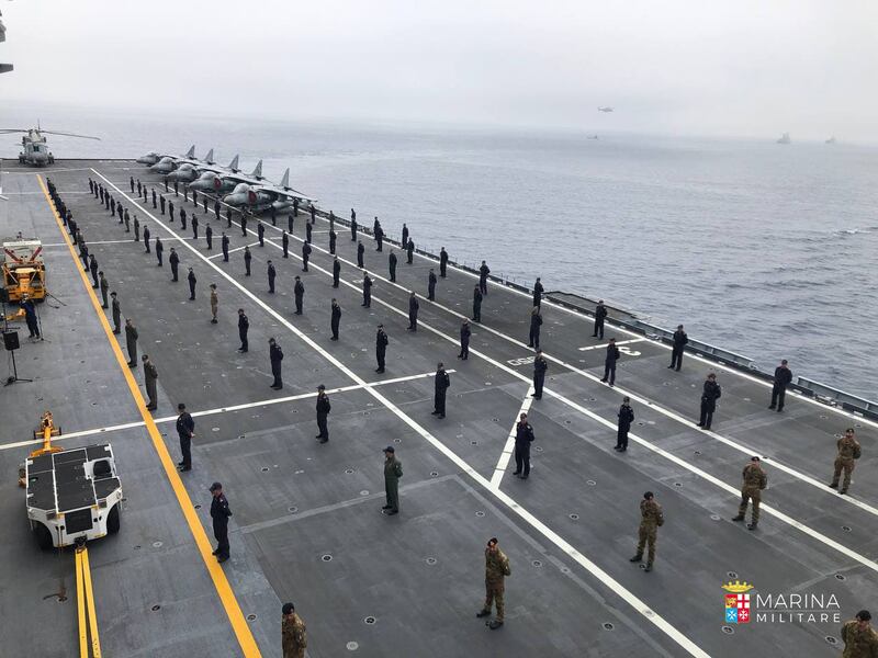 Appontaggio degli F-35 su Nave Cavour 5
