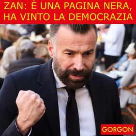 Ecco la satira del giorno. La pagina nera di Zan 1