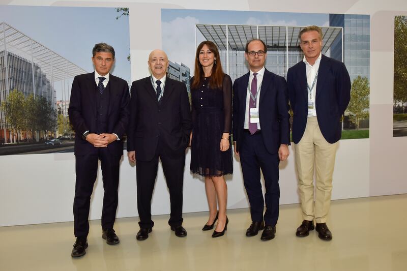 Cerimonia posa prima pietra Casa BFF Milano