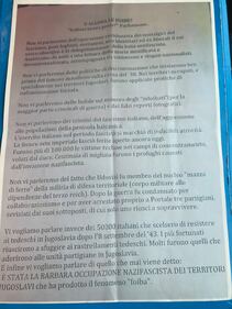 L'oltraggio alla memoria delle Foibe 7