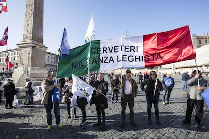La Lega di Salvini in piazza del Popolo 2