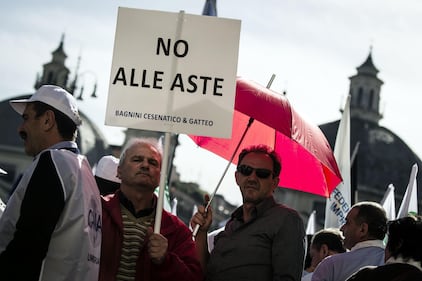 La manifestazione degli imprenditori a Roma 4