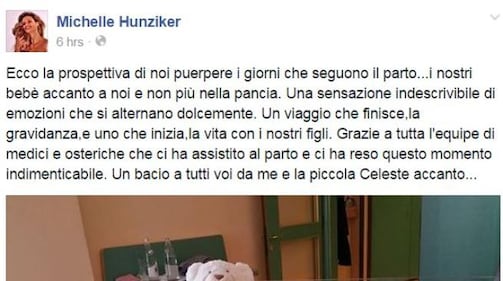 Hunziker prima uscita con Celeste 18
