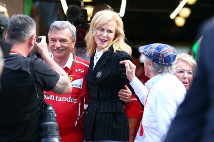 Gp Australia, Kidman in visita ai box Ferrari 6