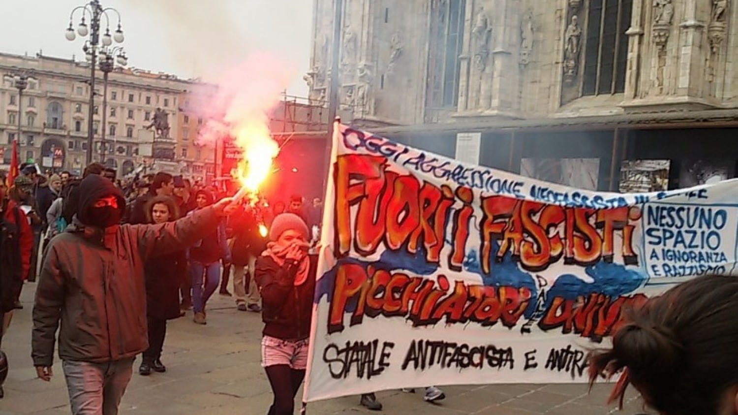 Milano, tensione alla Statale tra collettivi di destra e di sinistra