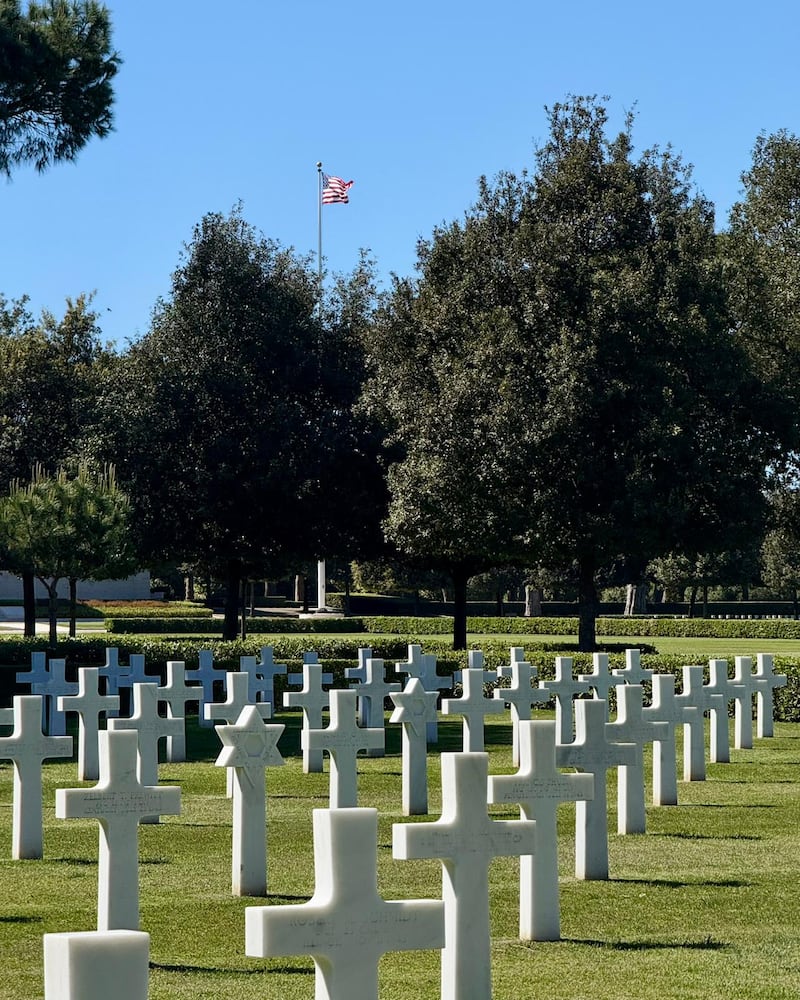 L'omaggio dei Giovani di FI ai caduti al Cimitero americano di Nettuno 5