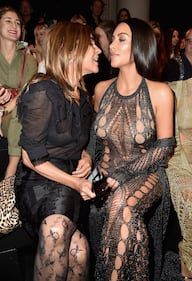Kim Kardashian in biancheria intima alla Paris Fashion Week 27